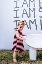 DEAR DARCY LOVE MILEY DRESS - PINK & BROWN
