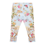 CAMILLA BABIES LEGGINGS WITH FRILL AND HEM - TILED IN TIME