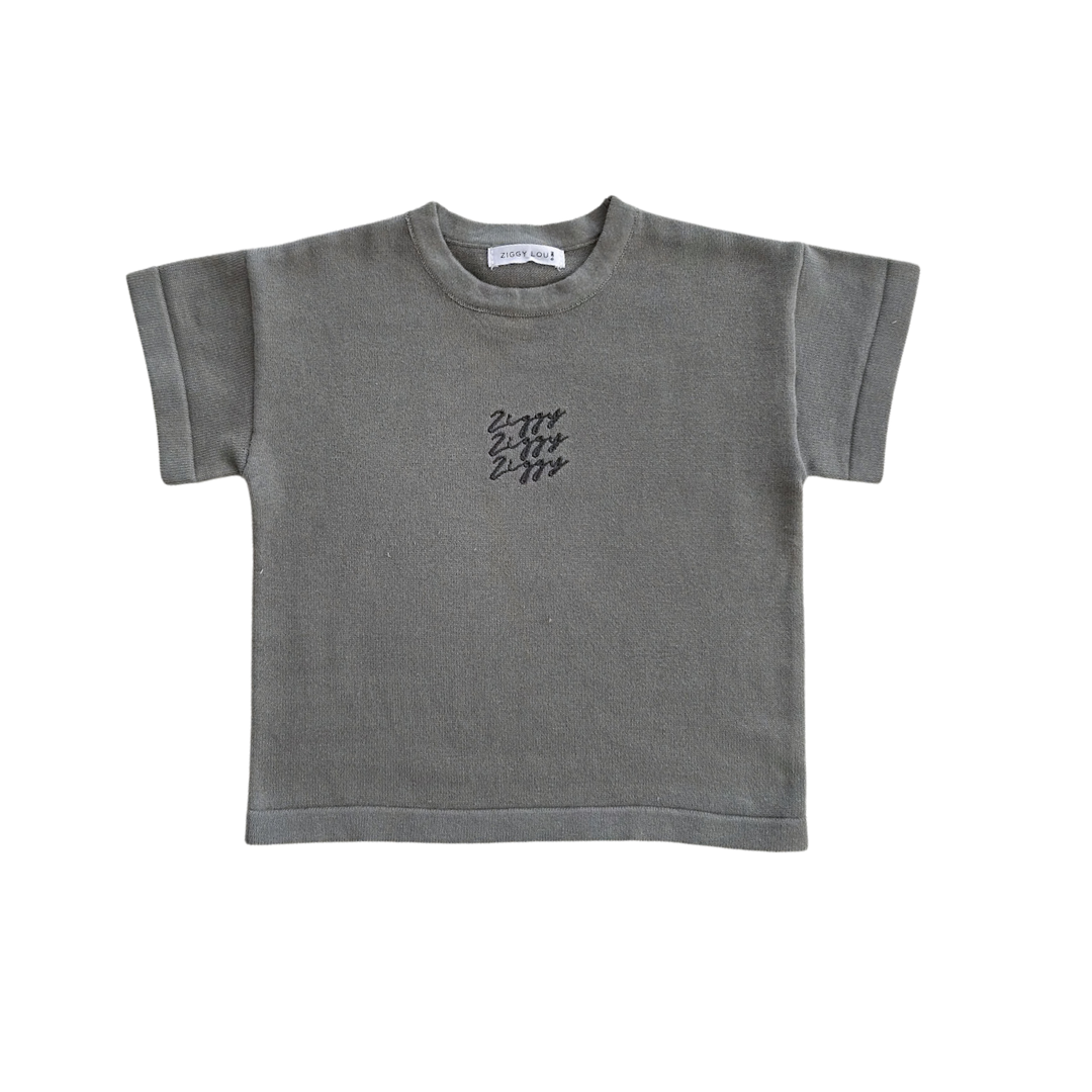ZIGGY LOU SIGNATURE TEE - GREY
