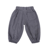 SOLL WOVEN COTTON BUBBLE PANTS - CHARCOAL
