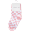 CINNAMON BABY CHECKERED SOCKS - BABY PINK
