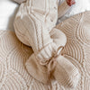 ZIGGY LOU CLASSIC KNIT ROMPER - BISCOTTI FLECK