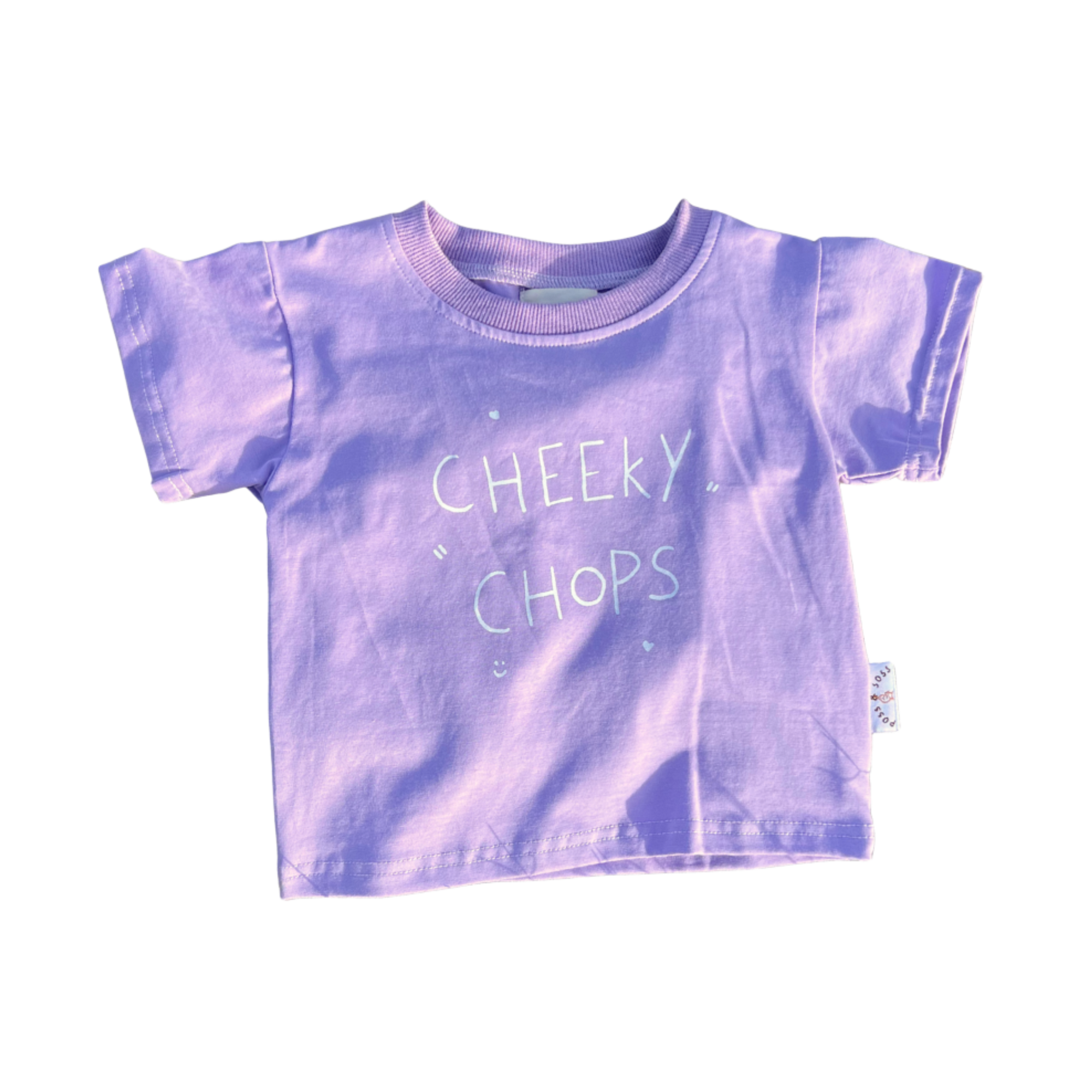 POSS & SOSS CHEEKY CHOPS TEE - LAVENDER