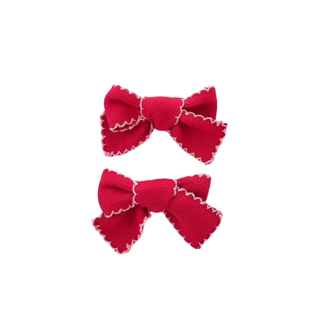 ZIGGY LOU BOWS - SCARLET