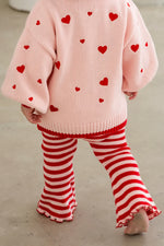 POSS & SOSS STRIPE FLARES - BERRY