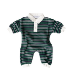 CINNAMON BABY CAMPUS LOUNGESUIT - EMERALD STRIPE