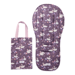 SNUGGLE HUNNY MIDNIGHT SWAN UNIVERSAL ORGANIC PRAM LINER