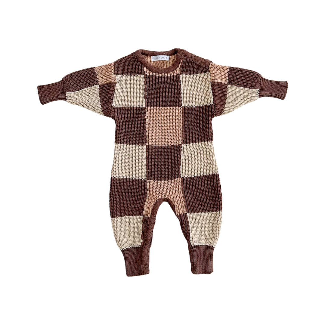 ZIGGY LOU WINTER PLAYSUIT - CHECKS