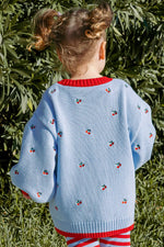POSS & SOSS TIE UP CARDIGAN - CHERRY BOMB