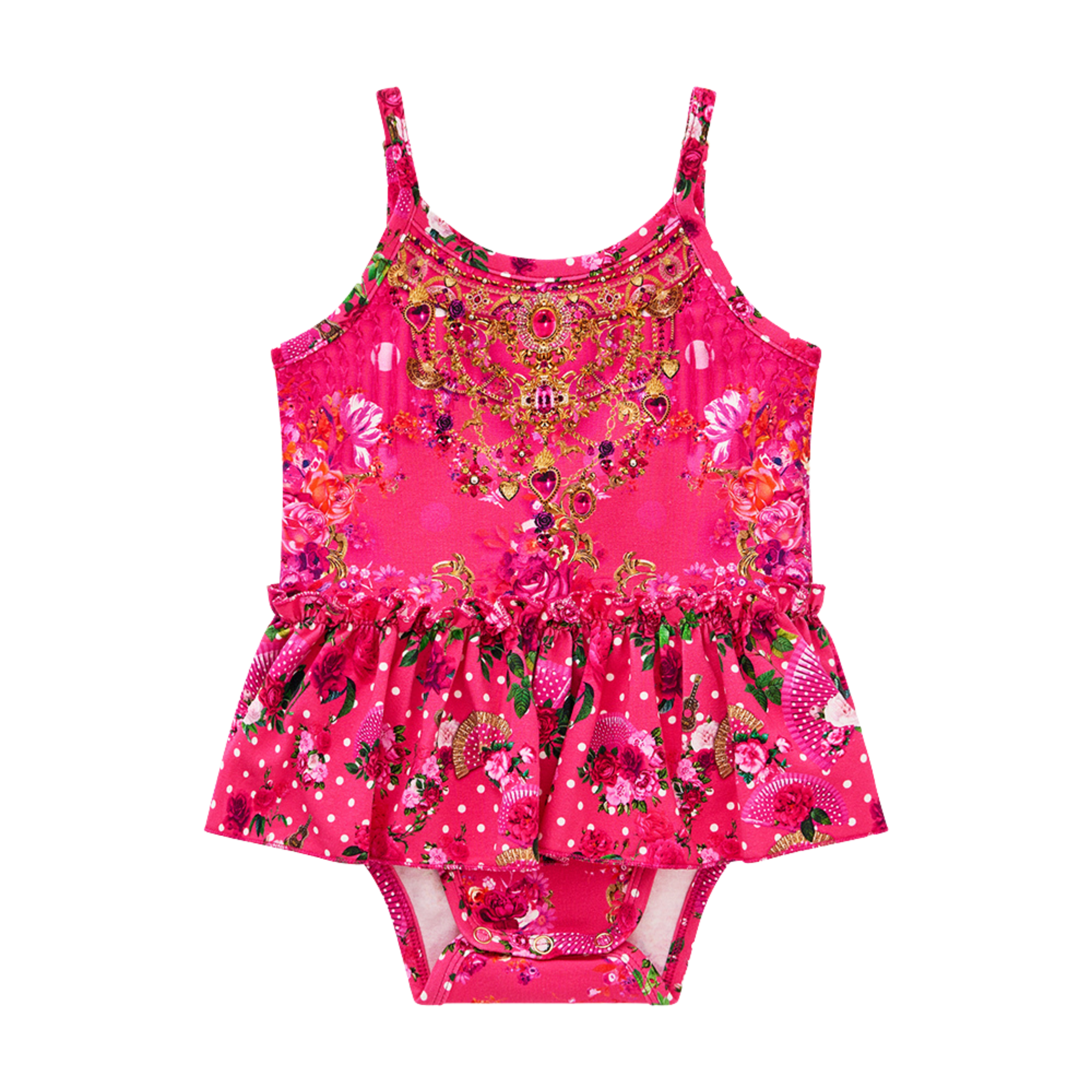 CAMILLA BABIES JERSEY JUMP DRESS - FLAMENCO ROSE FLAMROSE