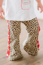 POSS & SOSS HEART FLARES IN LEOPARD