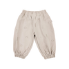 SOLL WOVEN COTTON BUBBLE PANTS - BEIGE