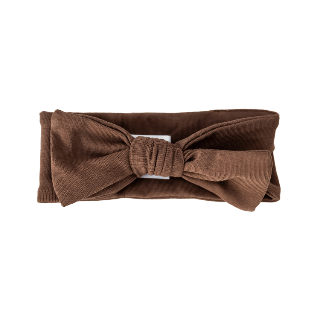CINNAMON BABY CHOCOLATE STRETCH BOW