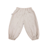 SOLL WOVEN COTTON BUBBLE PANTS - BEIGE
