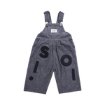 SOLL CORDUROY OVERALLS - CHARCOAL
