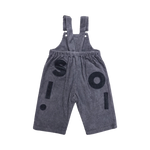 SOLL CORDUROY OVERALLS - CHARCOAL