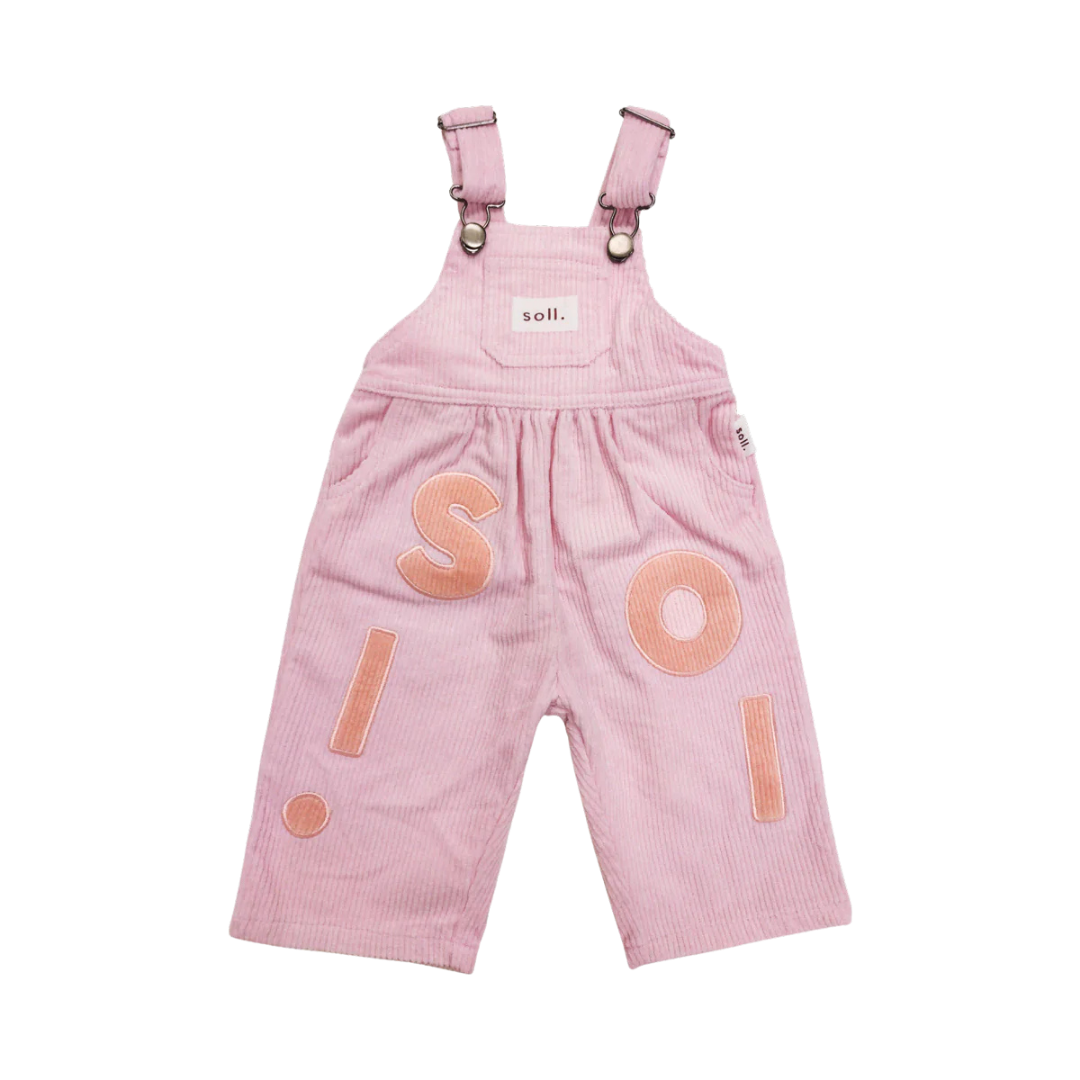 SOLL CORDUROY OVERALLS - PINK