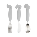 DONE BY DEER EASY-GRIP CUTLERY SET DEER FRIENDS