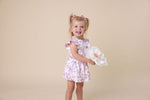 SNUGGLE HUNNY CHERRY BLOSSOM SHORT SLEEVE DRESS