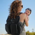 OIOI SIGNATURE NAPPY BACKPACK - BLACK NEOPRENE