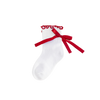 CINNAMON BABY CRIMSON BOW SOCKS