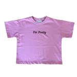 DEAR DARCY I'M PRETTY TEE - PINK & BROWN
