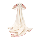 JELLYCAT BLOSSOM CREAM BUNNY BERRY BLANKIE