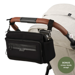 OIOI MULTITASKER PRAM CADDY 2.0 - BLACK NEOPRENE