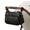 OIOI MULTITASKER PRAM CADDY 2.0 - BLACK VEGAN LEATHER