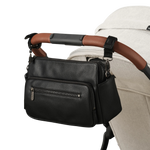 OIOI MULTITASKER PRAM CADDY 2.0 - BLACK VEGAN LEATHER