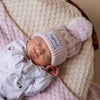 SNUGGLE HUNNY BLUSH PINK KNIT BEANIE