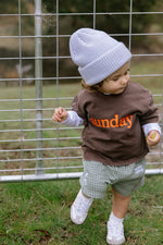 SUNDAY SIBLINGS SUNDAY TEE - BROWN + ORANGE (PRE-ORDER)