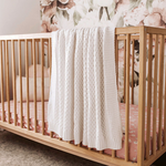 SNUGGLE HUNNY WHITE DIAMOND KNIT BLANKET