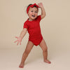 SNUGGLE HUNNY RED SHORT SLEEVE BODYSUIT
