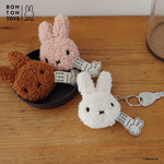 MIFFY FLAT KEYCHAIN ECO TINY TEDDY CREAM