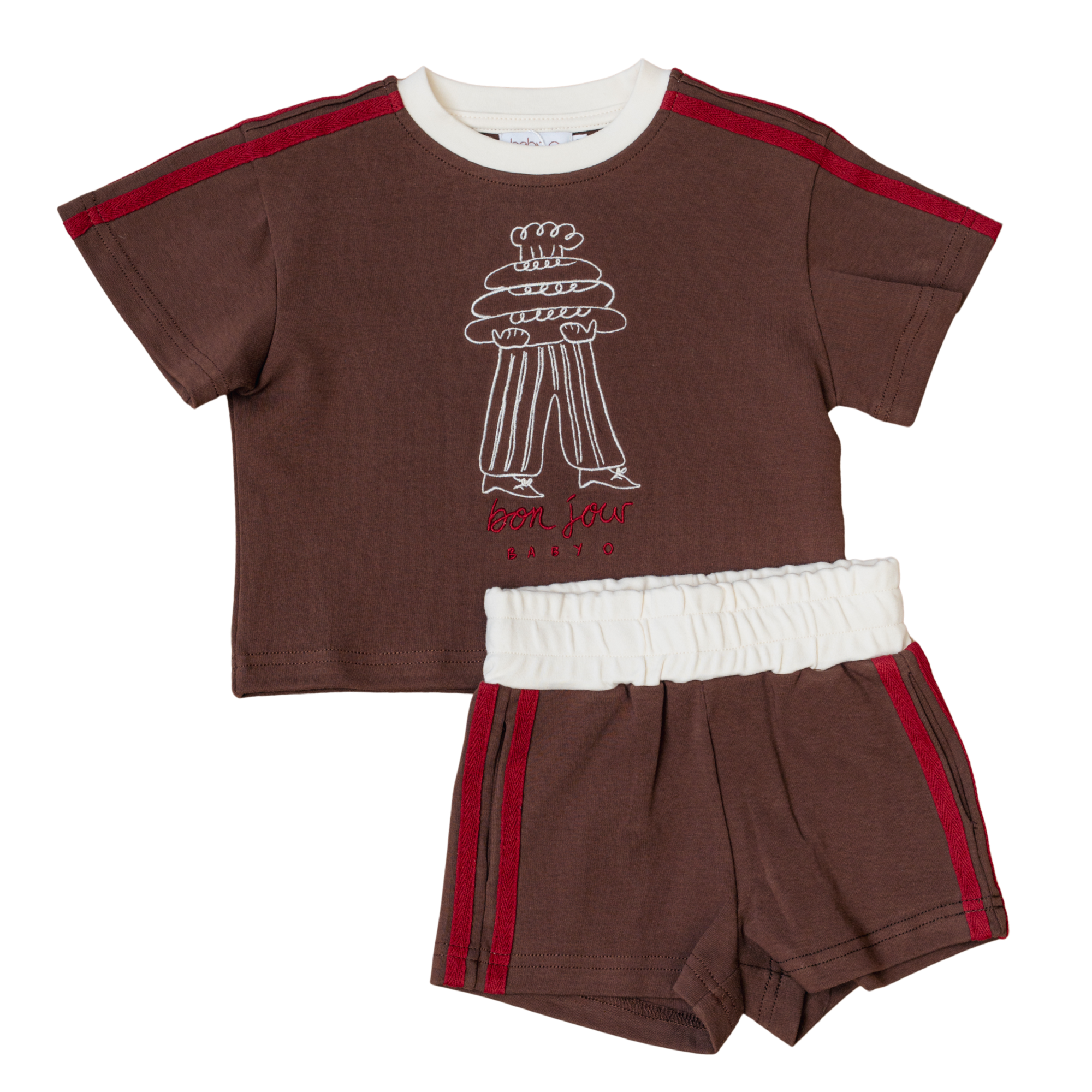 BABY O THE LABEL BONJOUR SET - MOCHA