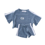 CINNAMON BABY TERRY TRACK SET - STORM
