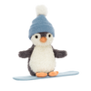 JELLYCAT PEANUT PENGUIN SNOWBOARDING