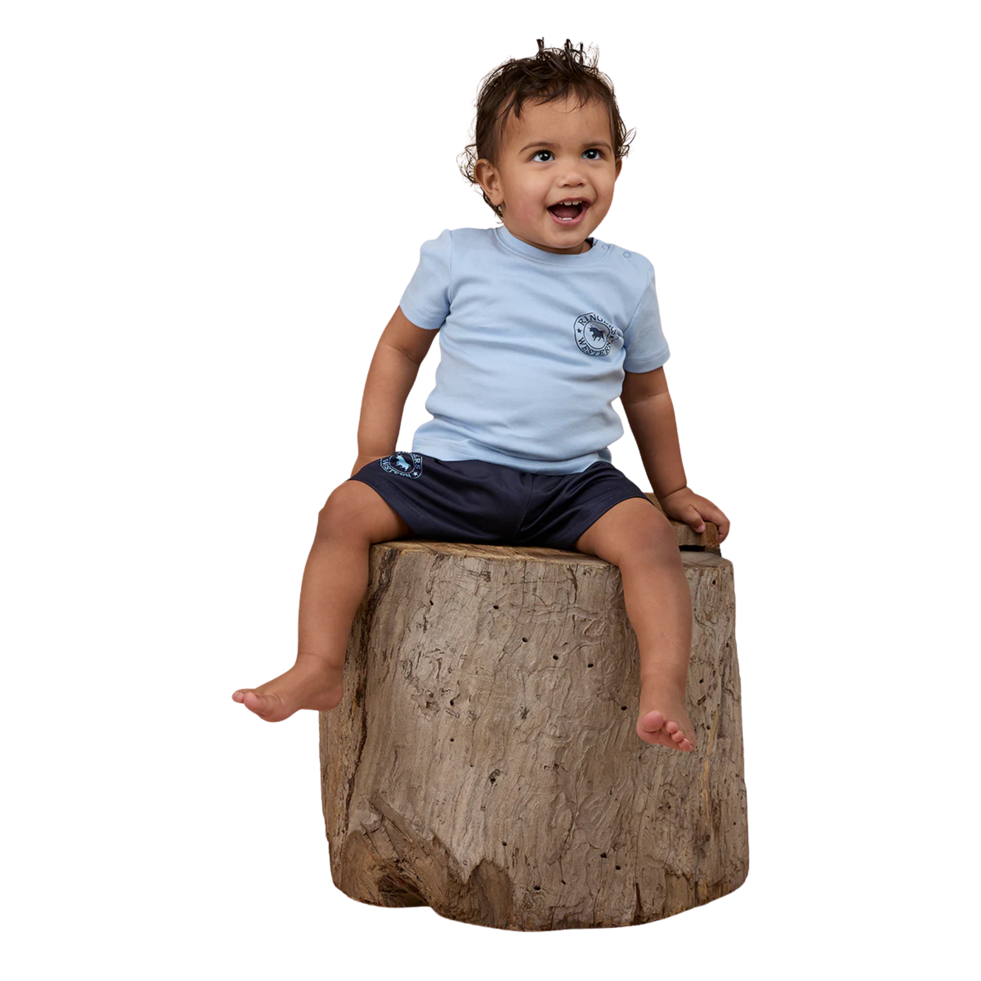 SIGNATURE BULL BABIES T-SHIRT -BLUE / NAVY