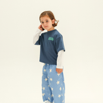 SUNDAY SIBLINGS PARTY LAYERS TEE - NAVY