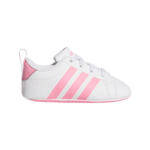 ADIDAS INFANT GRAND COURT CRIB WHITE / PINK STRIPE