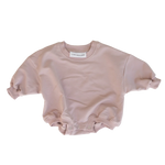 CINNAMON BABY TRACKSUIT ROMPER DUSTY ROSE