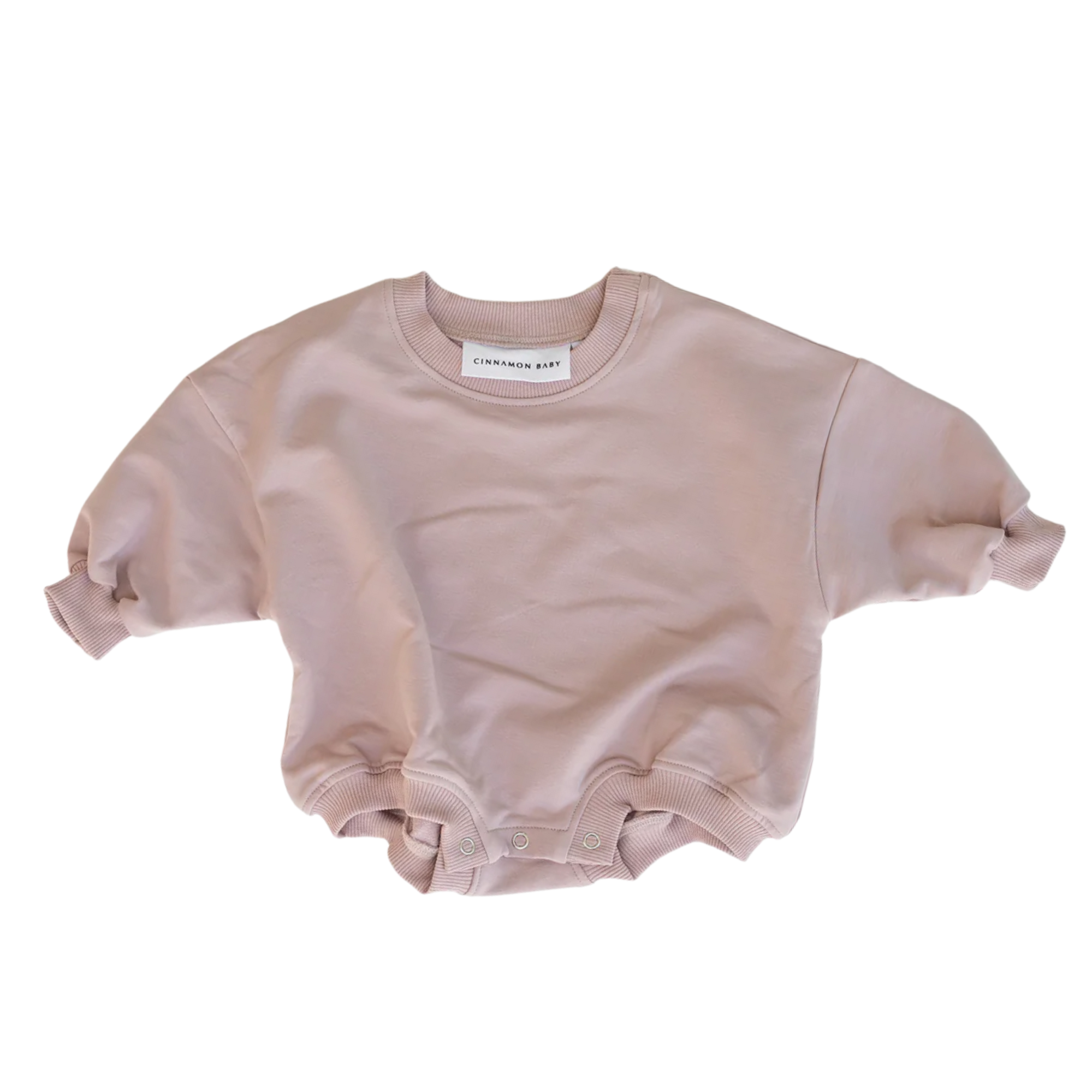 CINNAMON BABY TRACKSUIT ROMPER DUSTY ROSE
