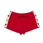 POSS & SOSS HEART SHORTS - FIERY RED