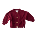 CINNAMON BABY POMEGRANATE KNITTED CARDIGAN