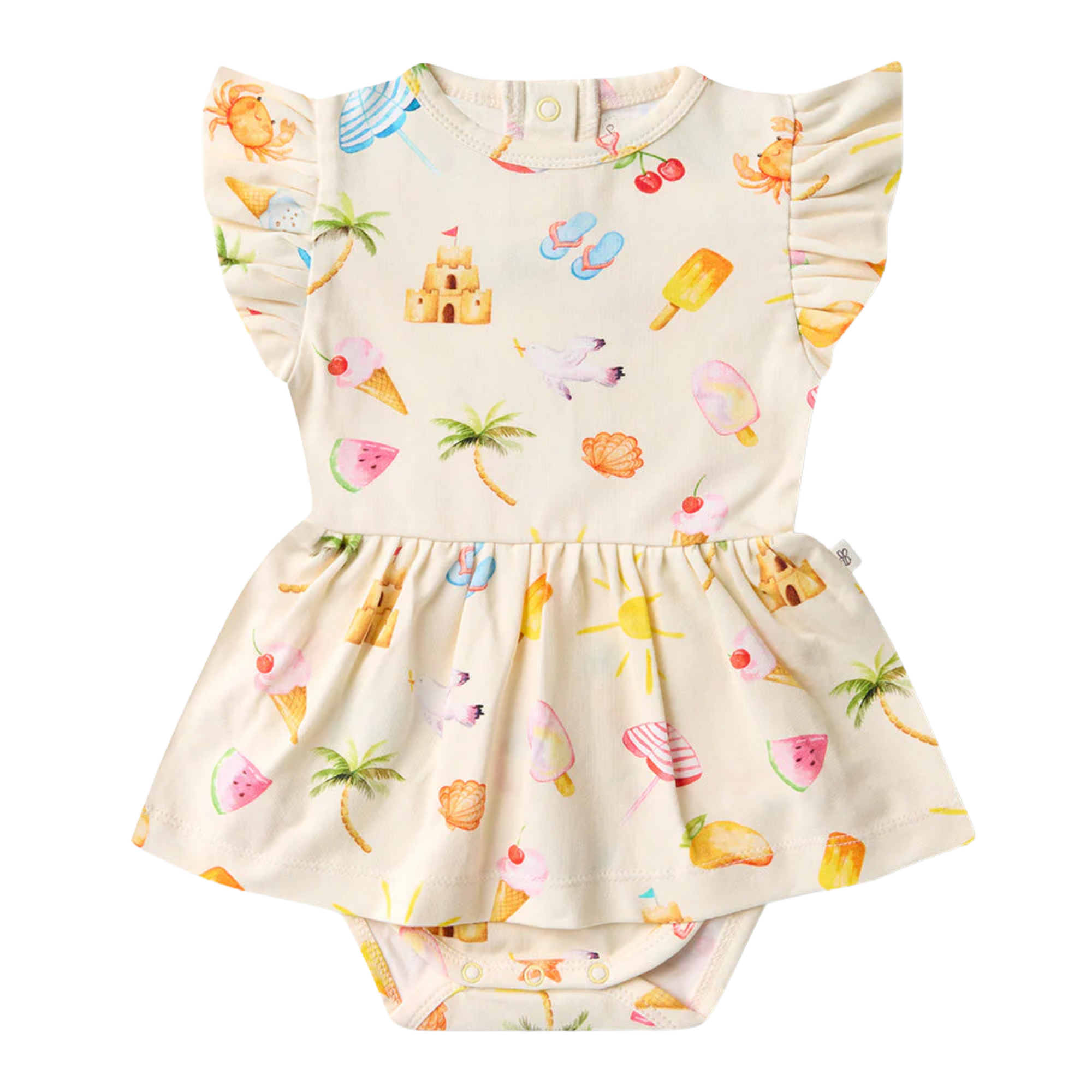 SNUGGLE HUNNY BEACH FUN SHORT SLEEVE DRESS