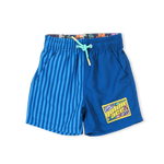 GOLDIE + ACE STRIPE PANEL BOARD SHORTS - BLUE