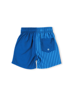 GOLDIE + ACE STRIPE PANEL BOARD SHORTS - BLUE