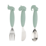 DONE BY DEER EASY-GRIP CUTLERY SET DEER FRIENDS