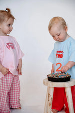 DEAR DARCY TERRIBLY TWO TEE - BLUE